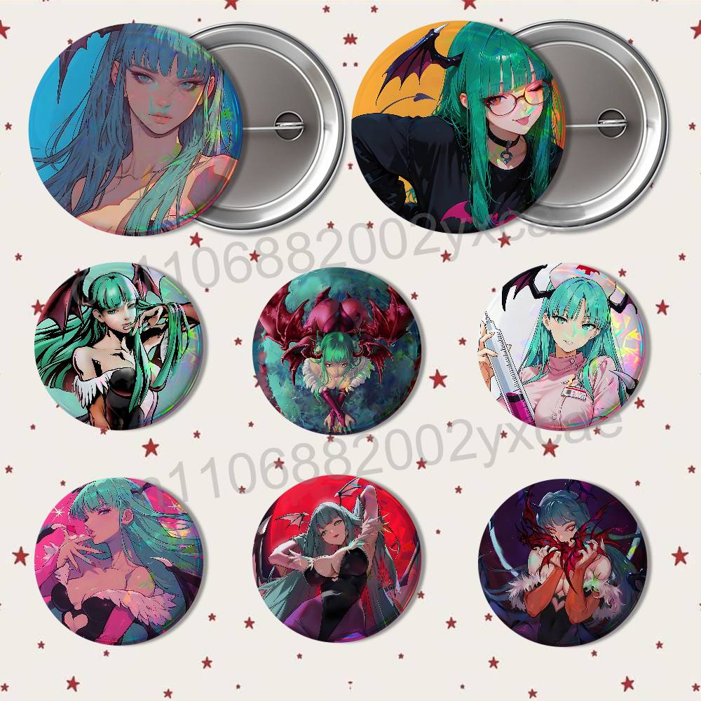 Embroidery Texture - Demon Realm Morrigan Aensland 58mm 44mm