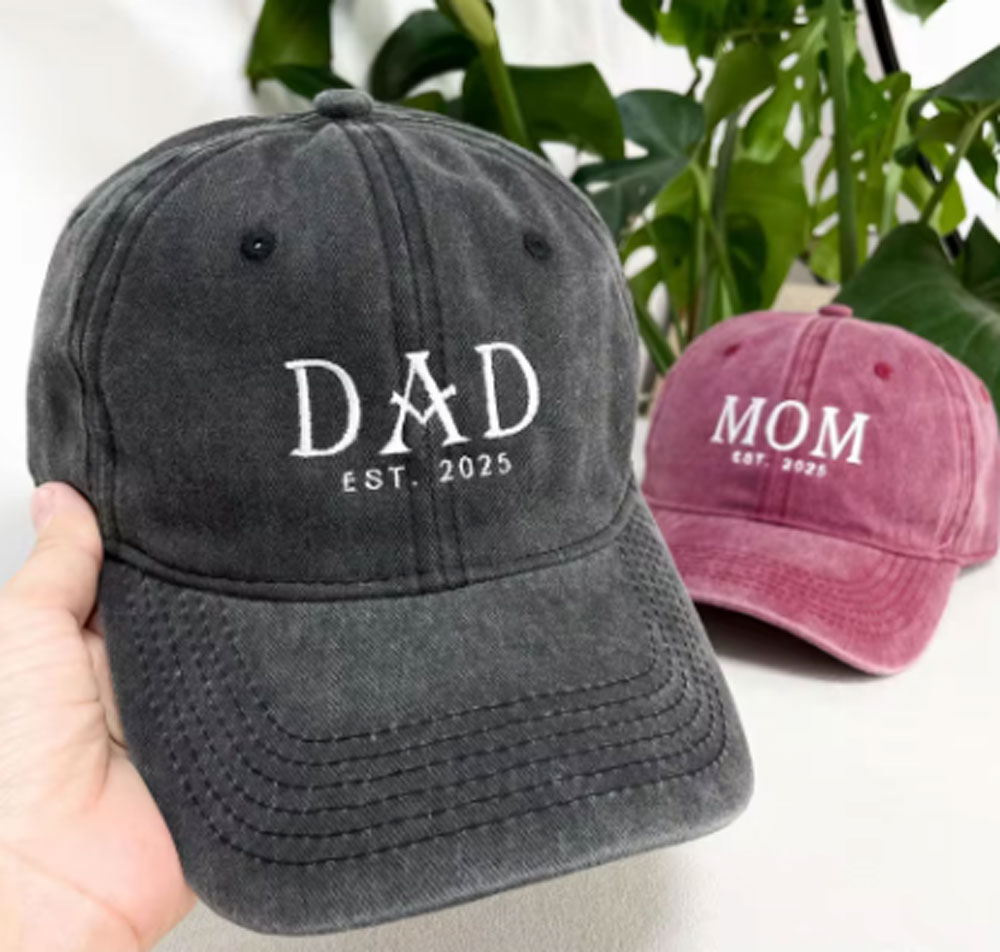 Embroidery Cap - Personalized Letter Embroidery Baseball Caps Father's