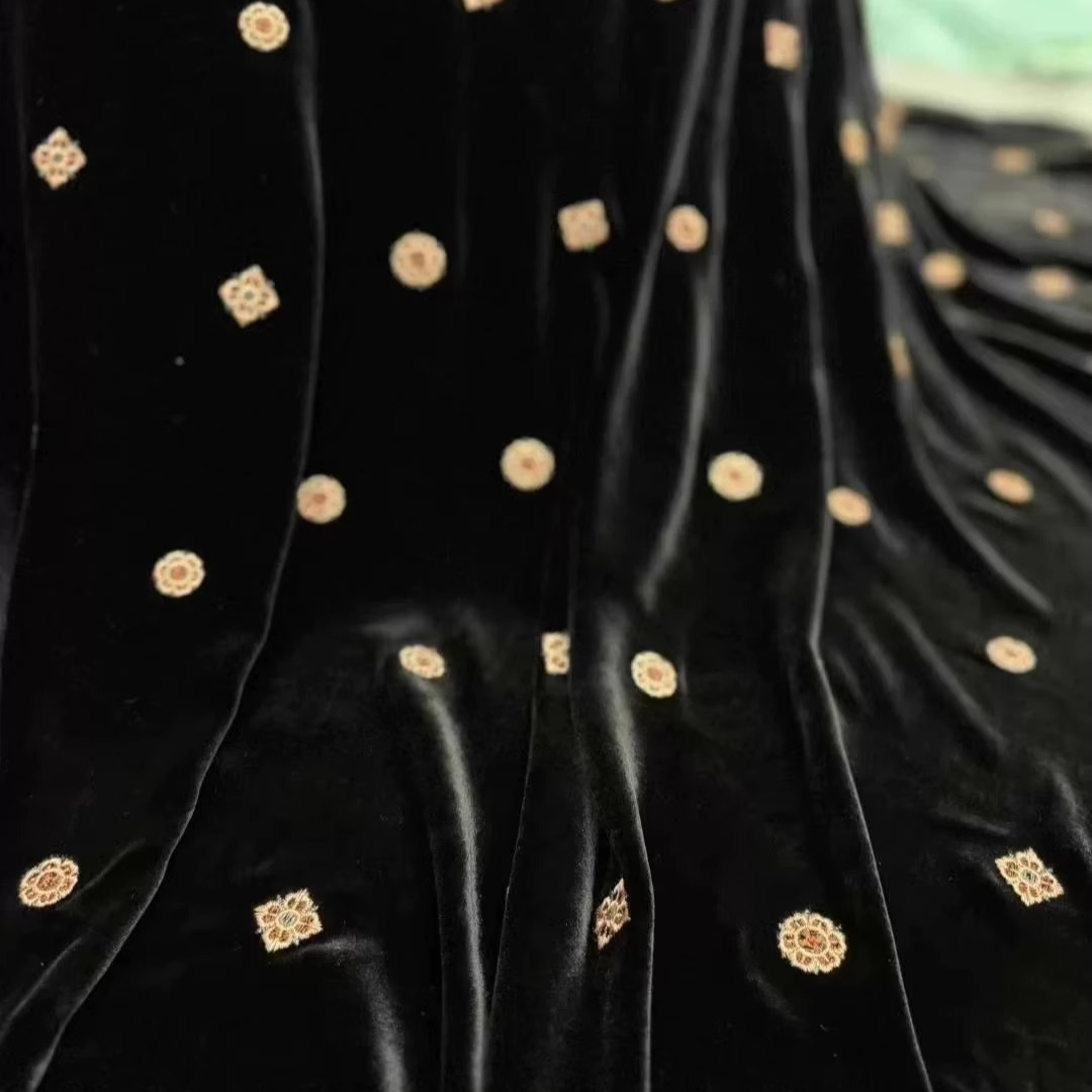135CM Wide Black Green Embroid - огляд і ціна Embroidery Jacket