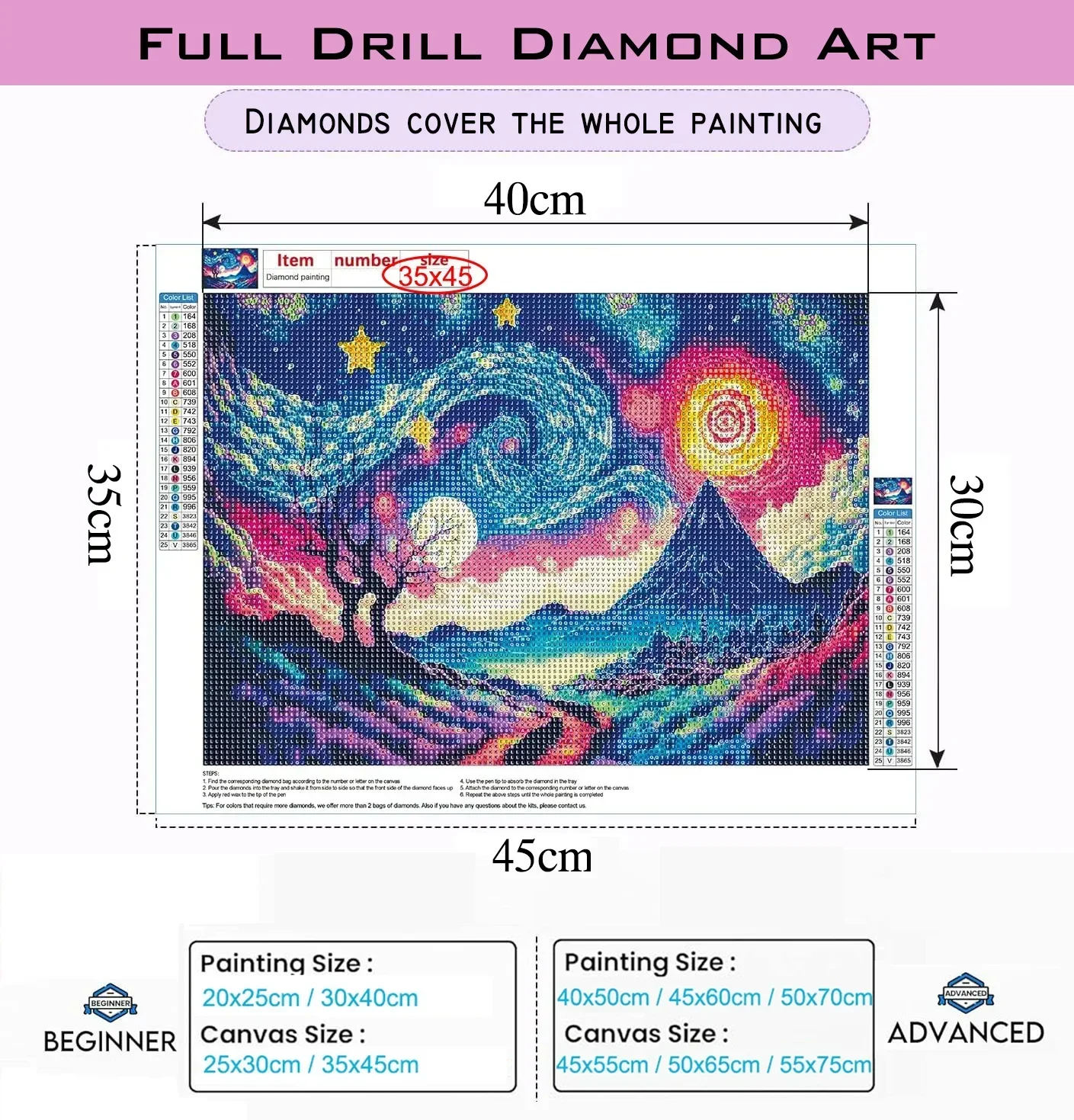 Diamond Painting Kit Great Pyr - огляд і ціна Embroidery In Egypt