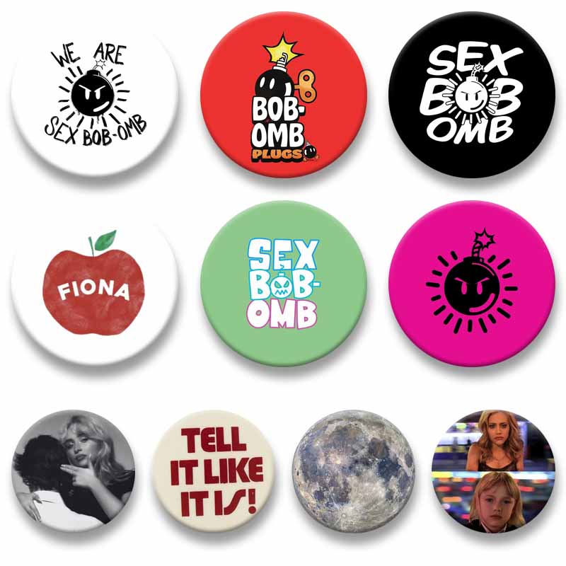 Funny Sex Bob Omb Text Pin Bac - огляд і ціна Embroidery Texture