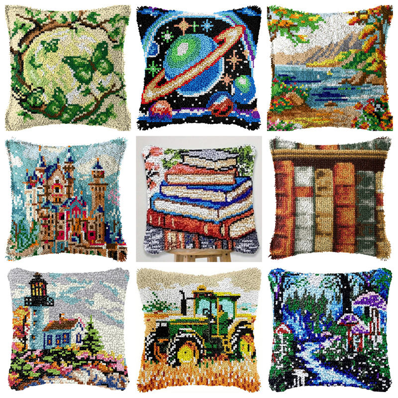 Landscape Books Latch Hook Kit - огляд і ціна Printed Embroidery Kit