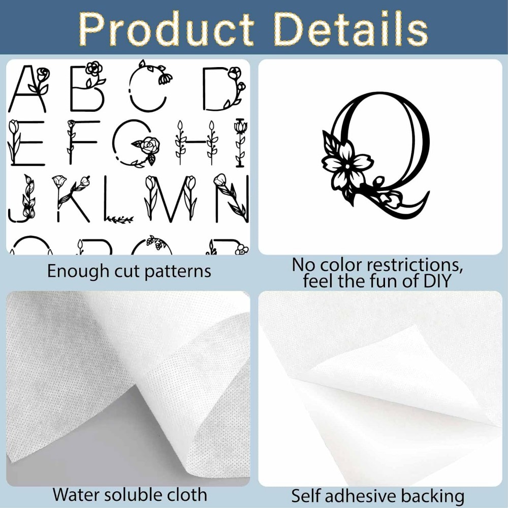 Letter A-Z Water Soluble Embro - огляд і ціна Embroidery Kit