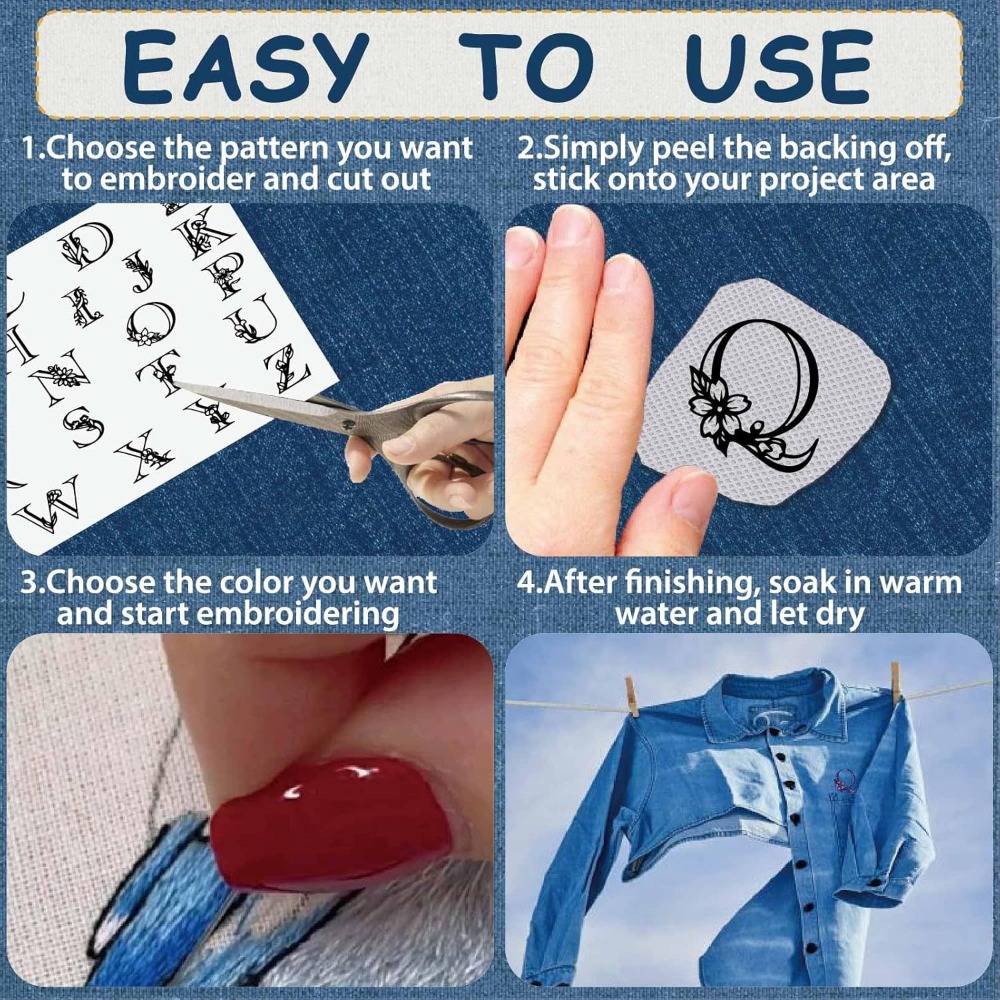 Letter A-Z Water Soluble Embro - огляд і ціна Embroidery Kit