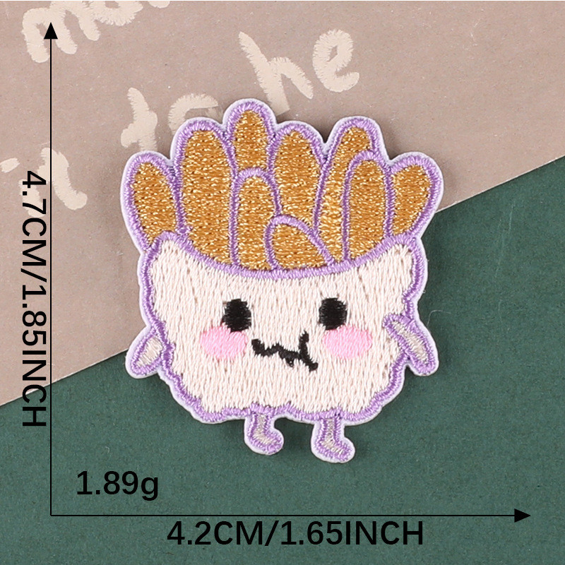 Stick On-French Fries Burger S - огляд і ціна Embroidery On Jeans