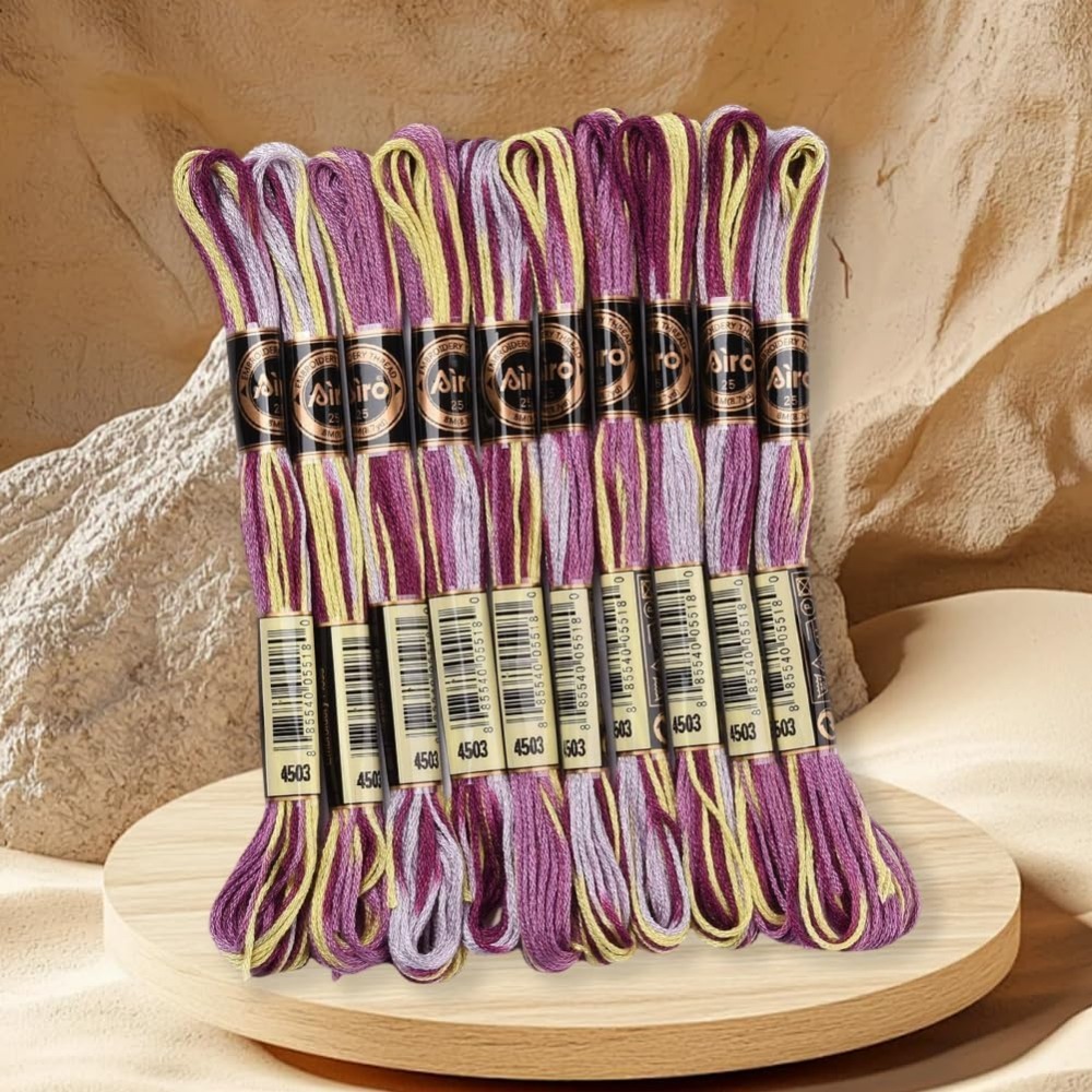 6 Strands Purple Variegated Em - огляд і ціна Embroidery Kit