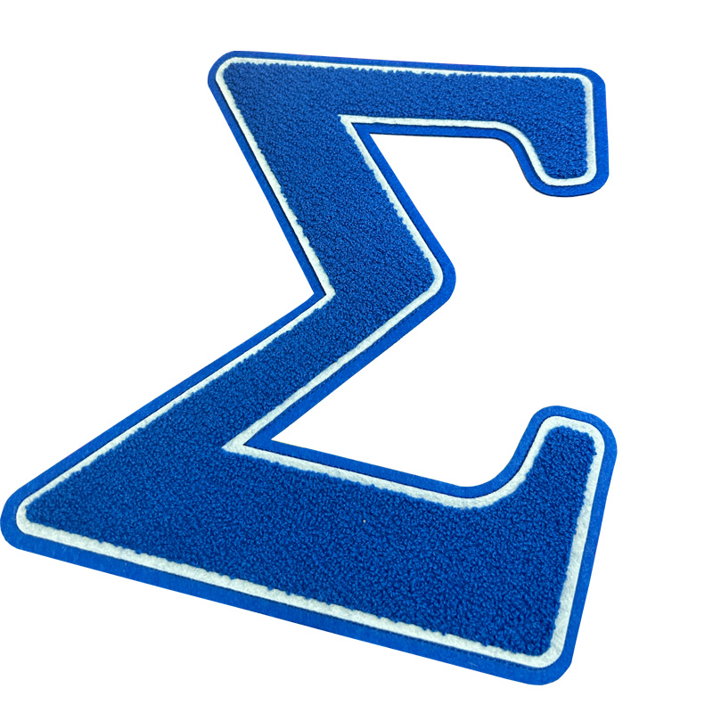 Large Chenille Sigma Greek Let - огляд і ціна Embroidery Uk