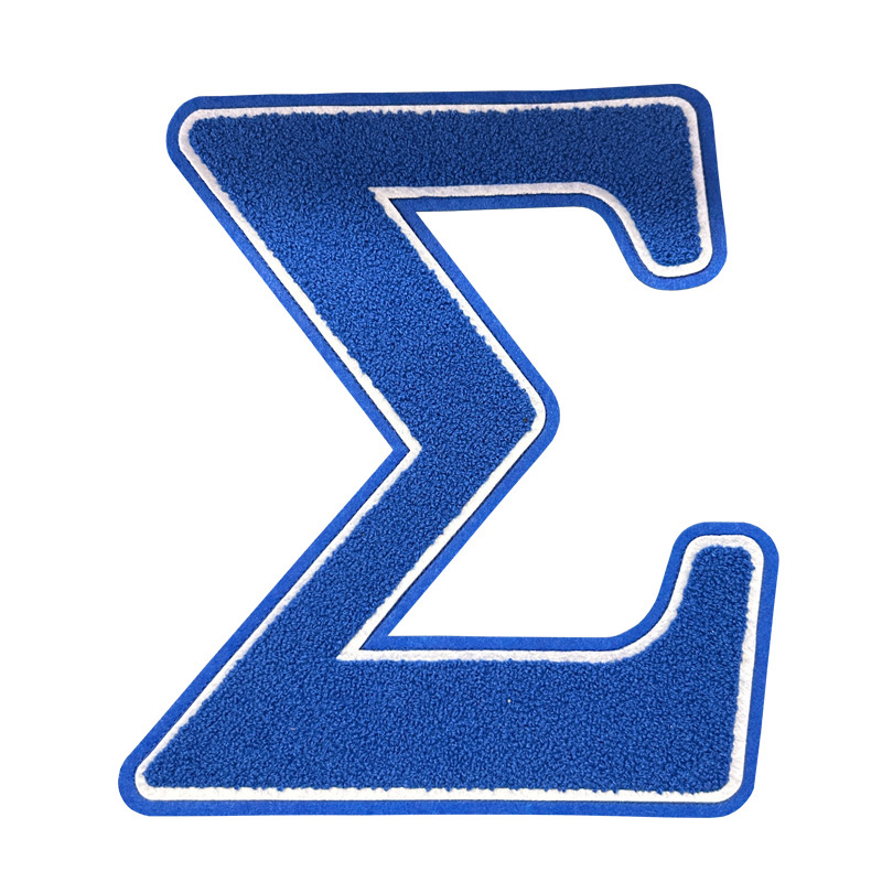 Large Chenille Sigma Greek Let - огляд і ціна Embroidery Uk