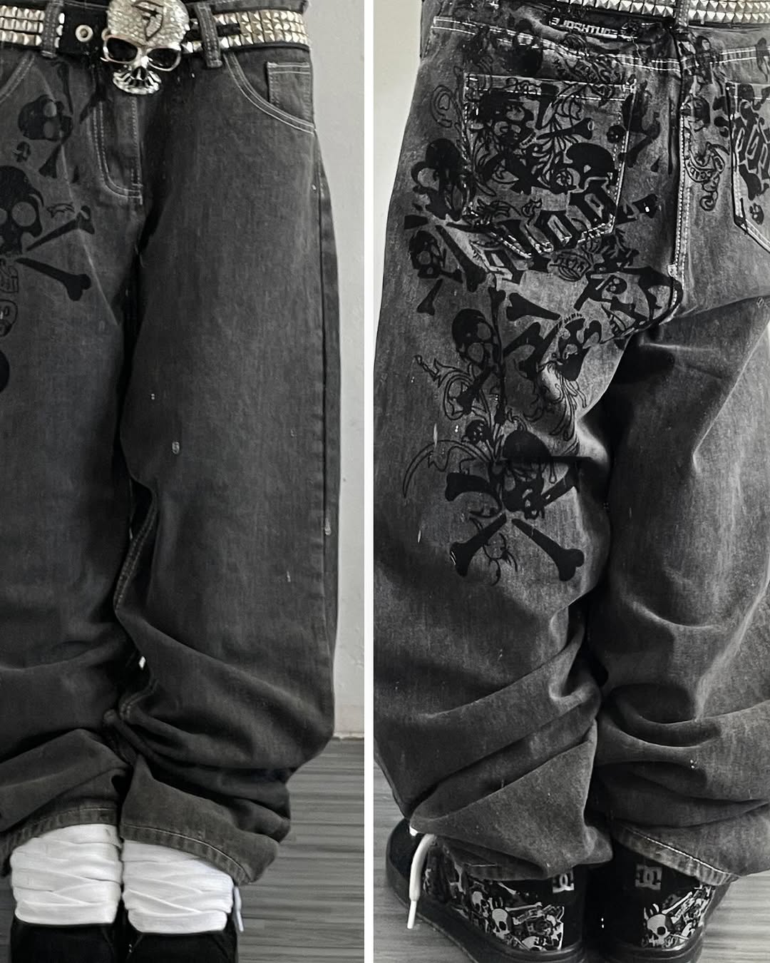Y2K Street New Skull Embroider - огляд і ціна Embroidery On Jeans