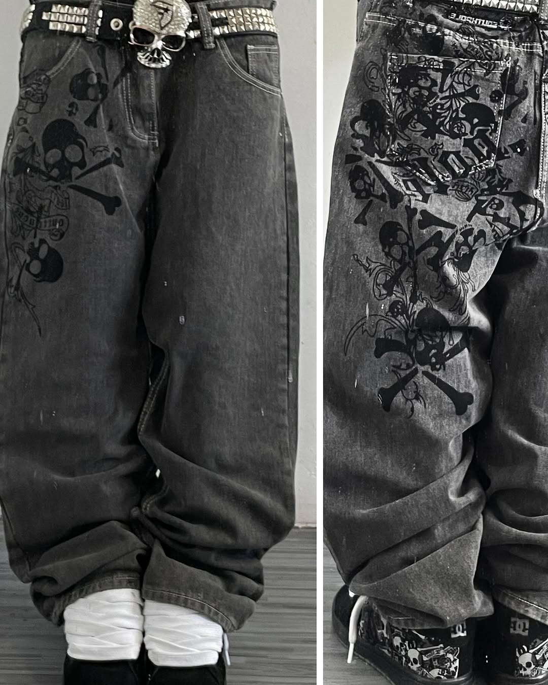 Y2K Street New Skull Embroider - огляд і ціна Embroidery On Jeans