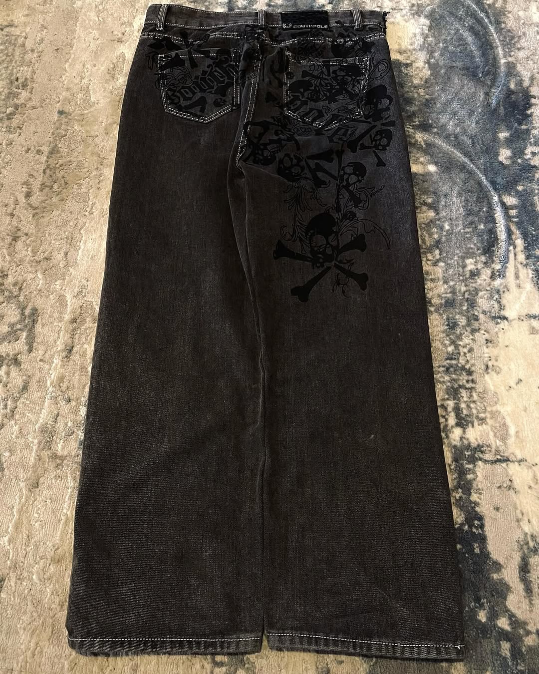 Y2K Street New Skull Embroider - огляд і ціна Embroidery On Jeans