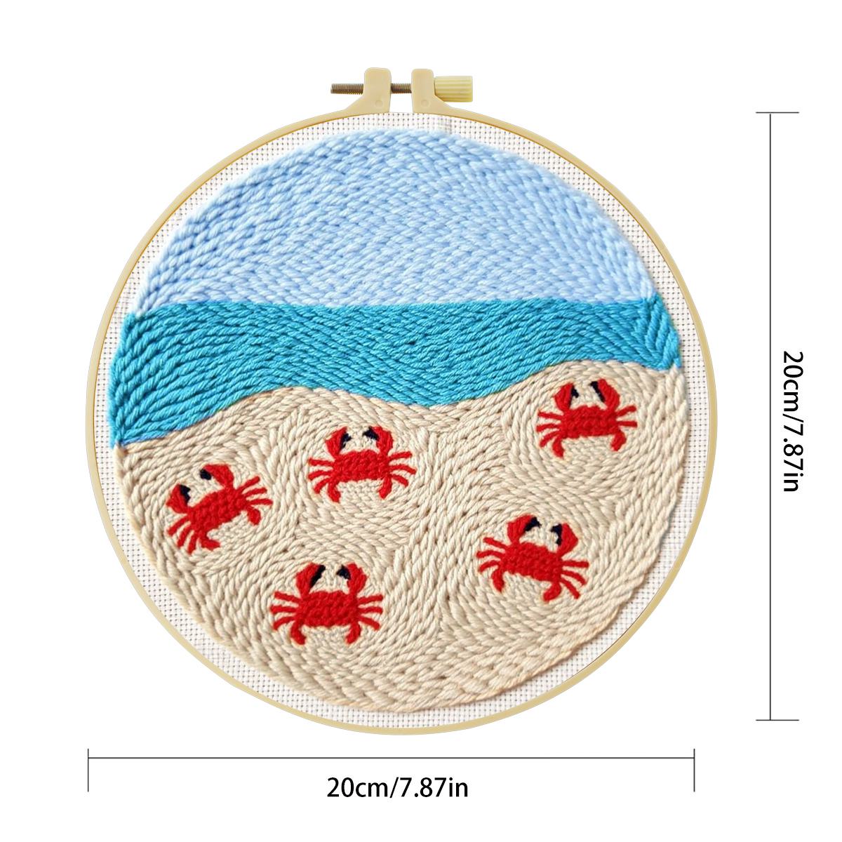 20X20CM/7.87inch Animal - Crab - огляд і ціна Printed Embroidery Kit