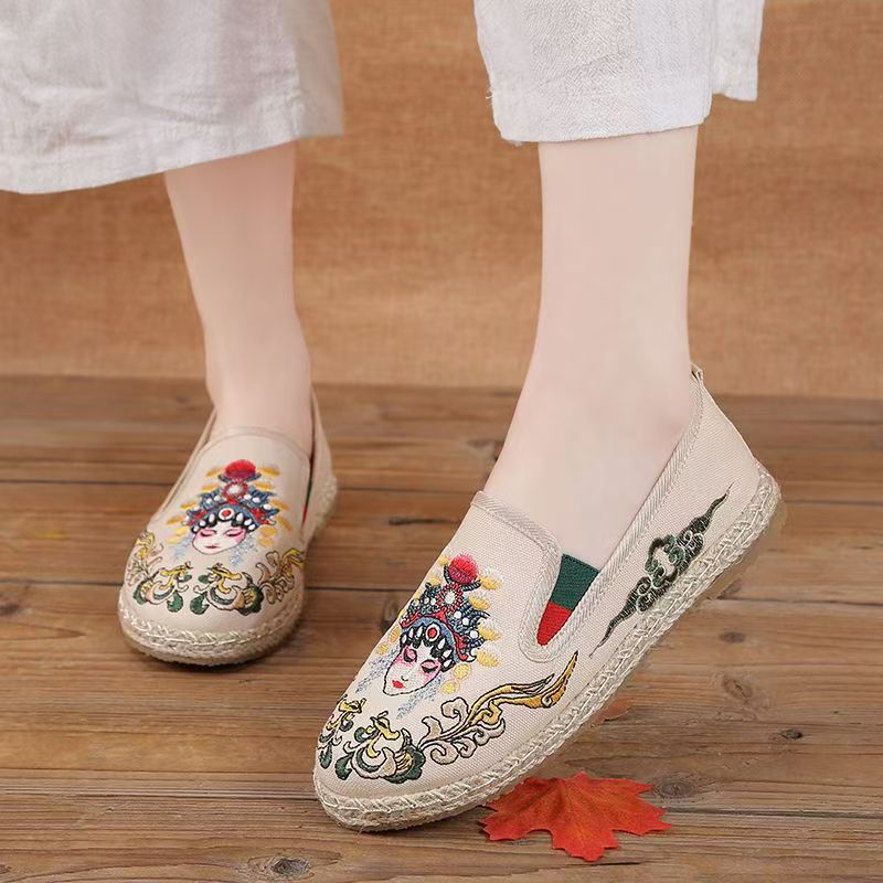 Women Flat Sole Embroidered Cl - огляд і ціна Embroidery Fabric