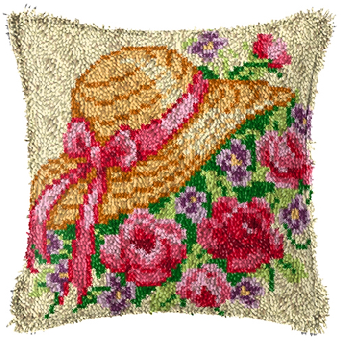 Smyrna Flower Latch Hook Kit M - огляд і ціна Printed Embroidery Kit