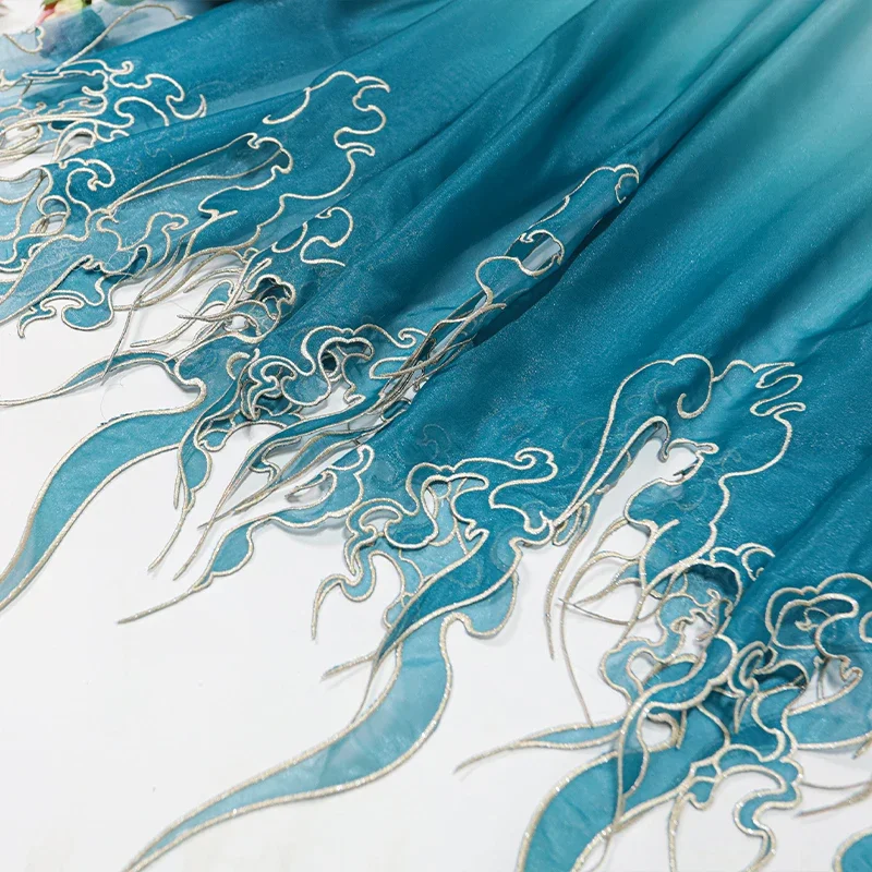 Chinese Style Embroidery Lotus - огляд і ціна Embroidery Fabric