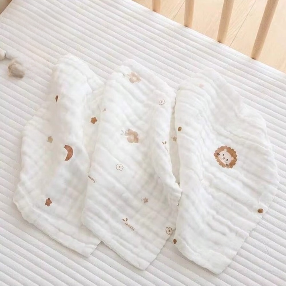 2PCS 6 Layer Cotton Saliva Tow - огляд і ціна Embroidery Towel