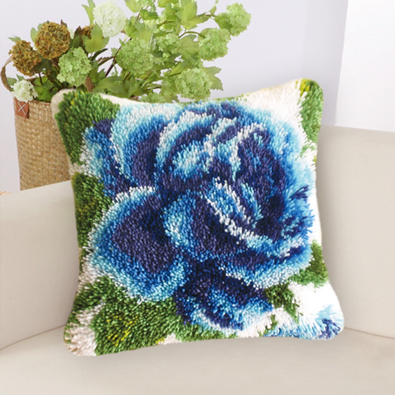 Rose Flower Latch Hook Kits DI - огляд і ціна Printed Embroidery Kit