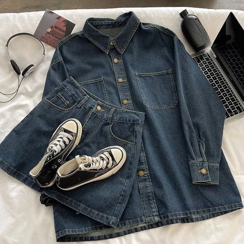 Y2K Denim Skirt Set: Vintage J - огляд і ціна Embroidery Jacket