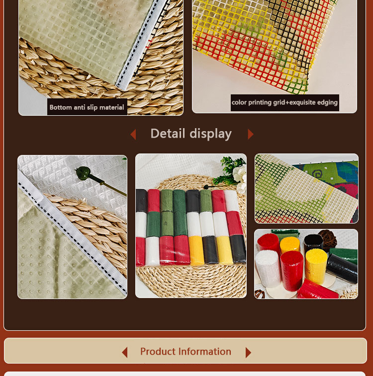 Bee latch hook kit rug canvas  - огляд і ціна Printed Embroidery Kit