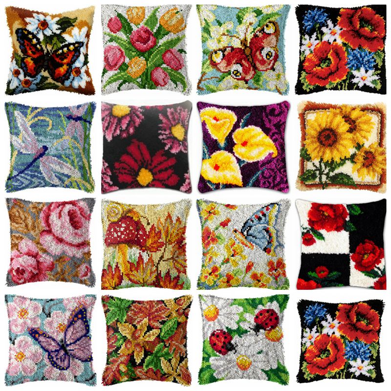 Flowers Plant Latch Hook Kit K - огляд і ціна Printed Embroidery Kit