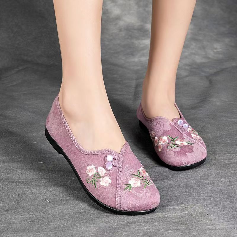 Chinese Style Women Flat sole  - огляд і ціна Embroidery Fabric