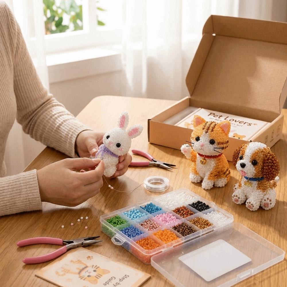Handmade DIY Animal Bead Embro - огляд і ціна Embroidery Kit Set
