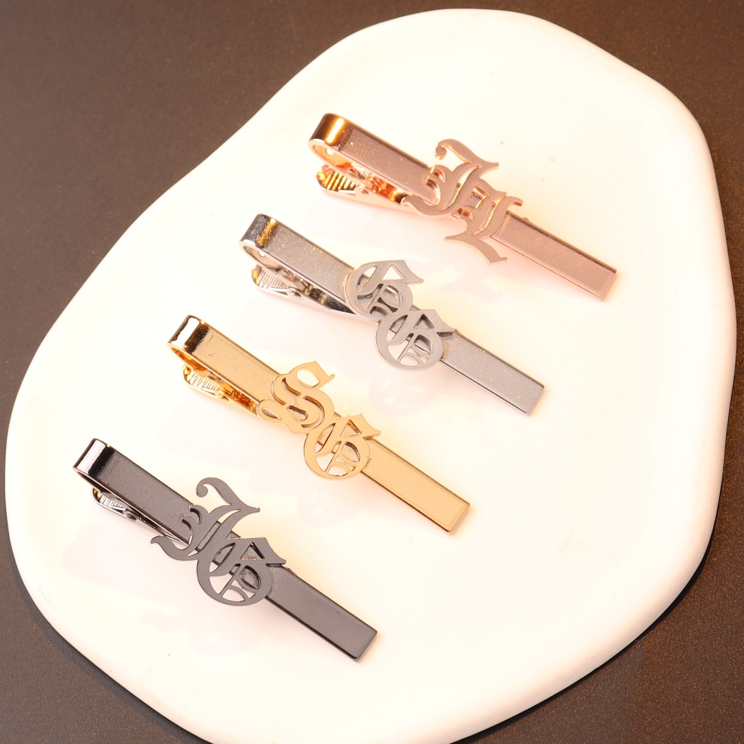 Custom Name Initials Tie Clip  - огляд і ціна Embroidery Knot