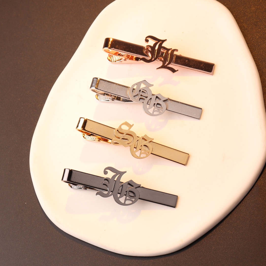 Custom Name Initials Tie Clip  - огляд і ціна Embroidery Knot
