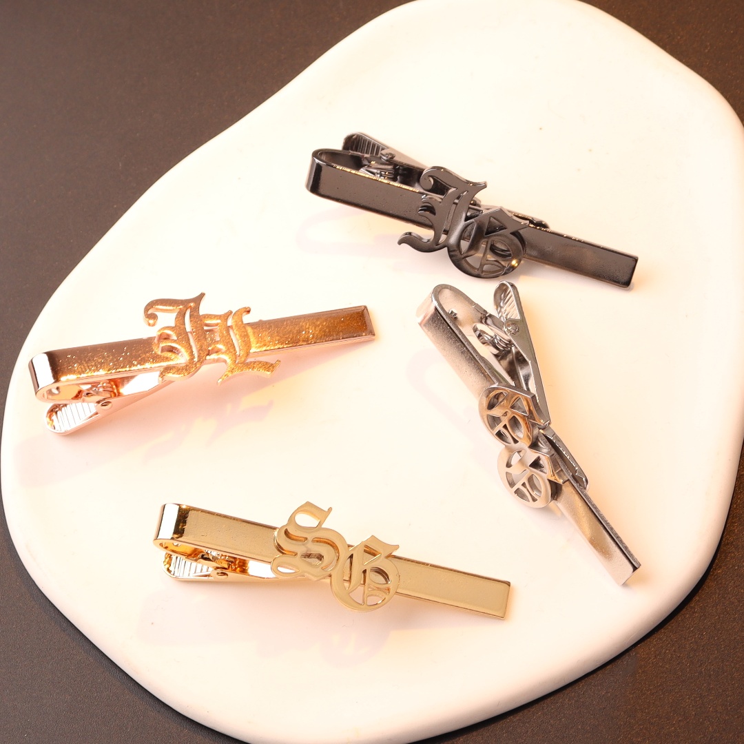 Custom Name Initials Tie Clip  - огляд і ціна Embroidery Knot