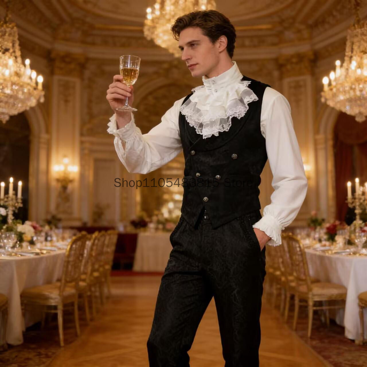 Medieval Men's Noble Vest Embr - огляд і ціна Embroidery Jacket