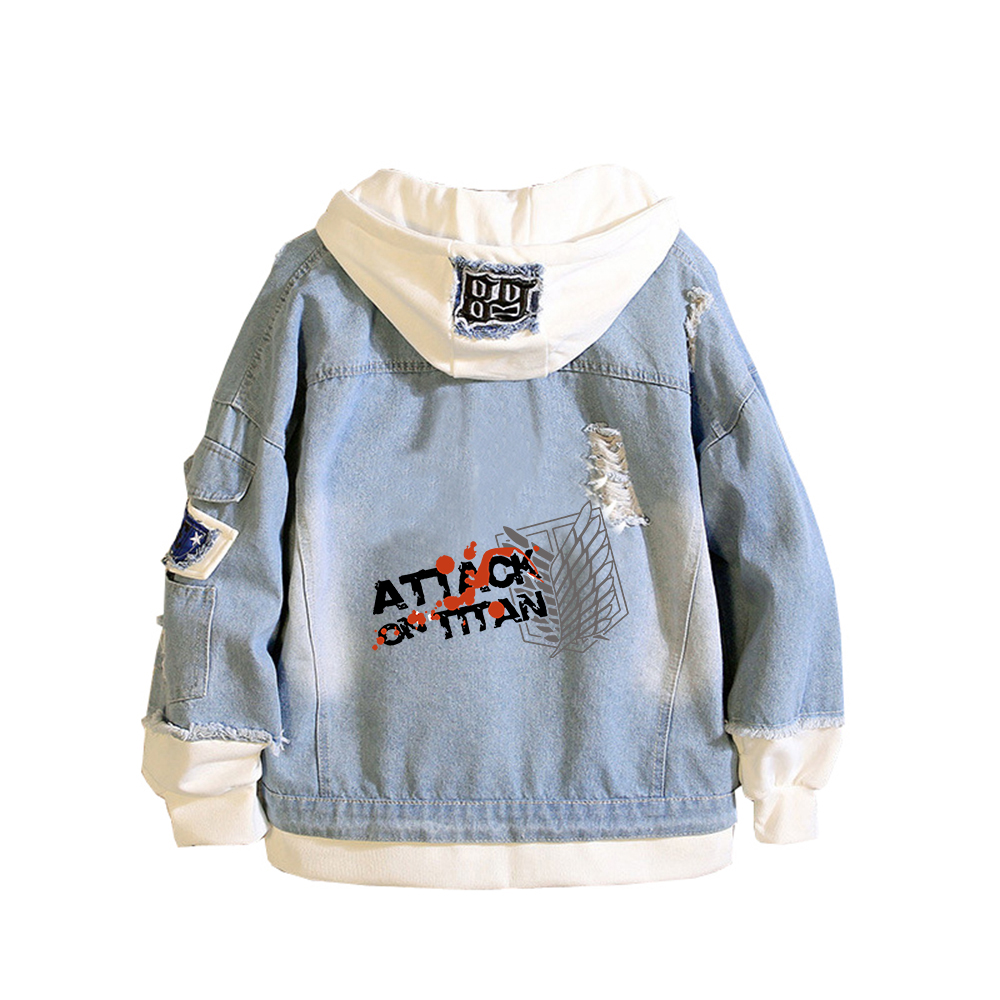 Attack on Titan Anime Denim Ja - огляд і ціна Embroidery On Jeans