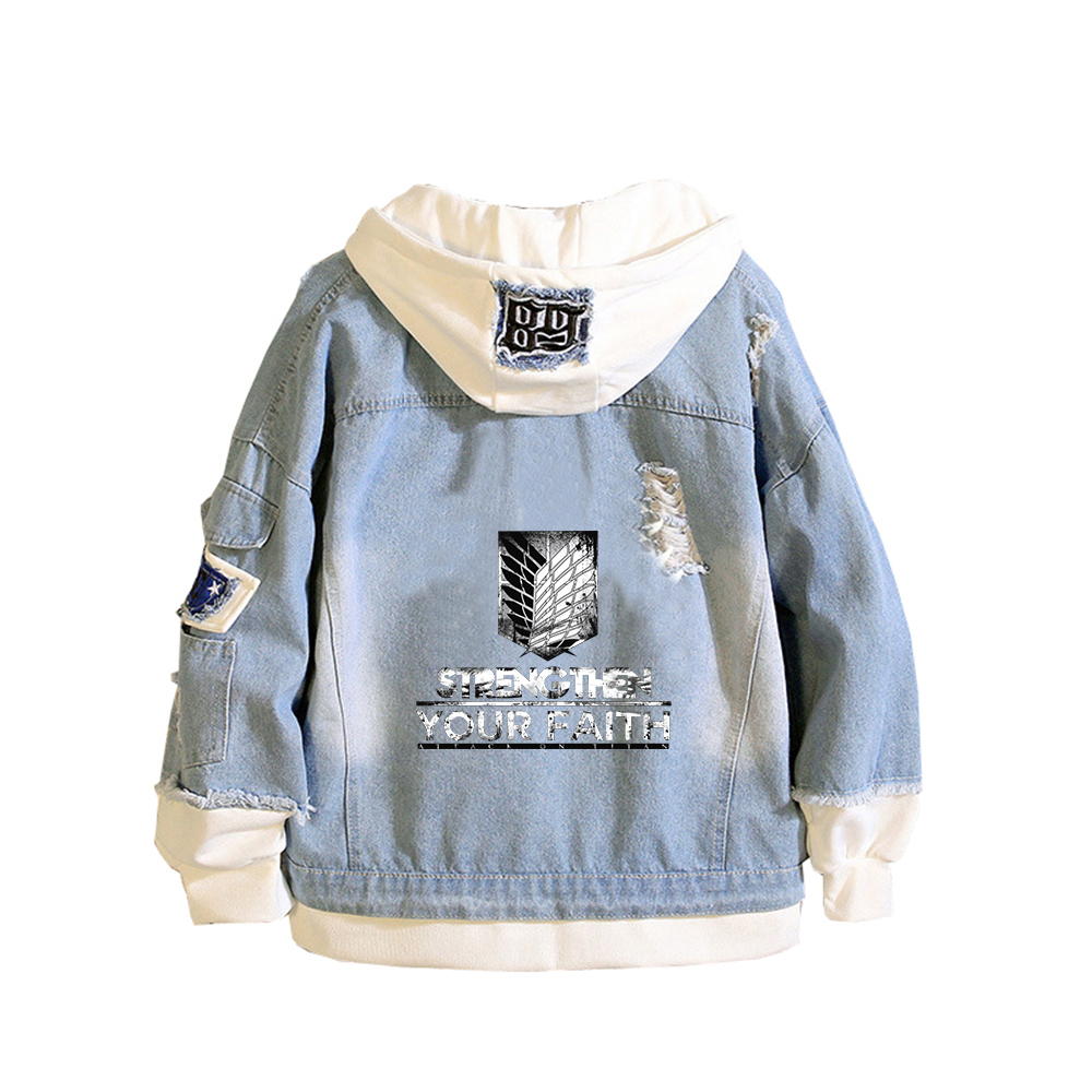 Attack on Titan Anime Denim Ja - огляд і ціна Embroidery On Jeans