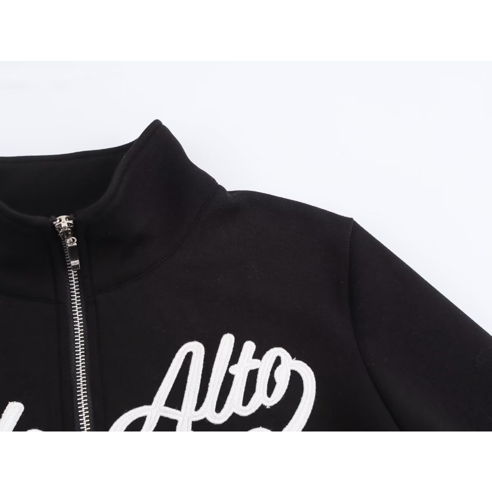 Casual Women's Black Varsity S - огляд і ціна Embroidery Jacket