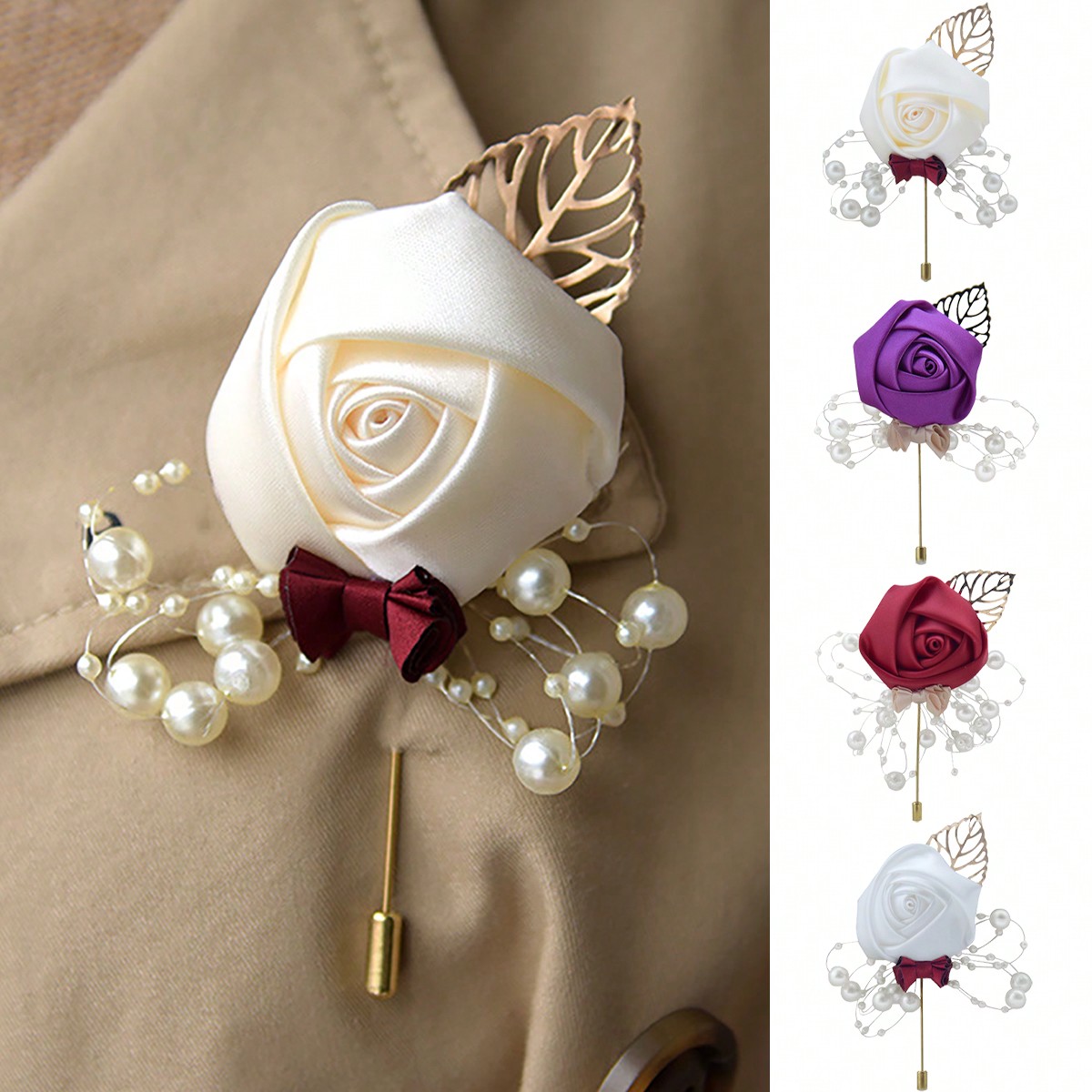 1 Piece Wedding Groom Men's Ro - огляд і ціна Embroidery Knot
