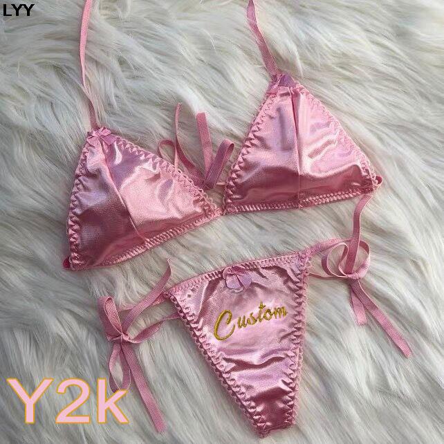 Custom Name Thongs Triangle Br - огляд і ціна Embroidery Underwear