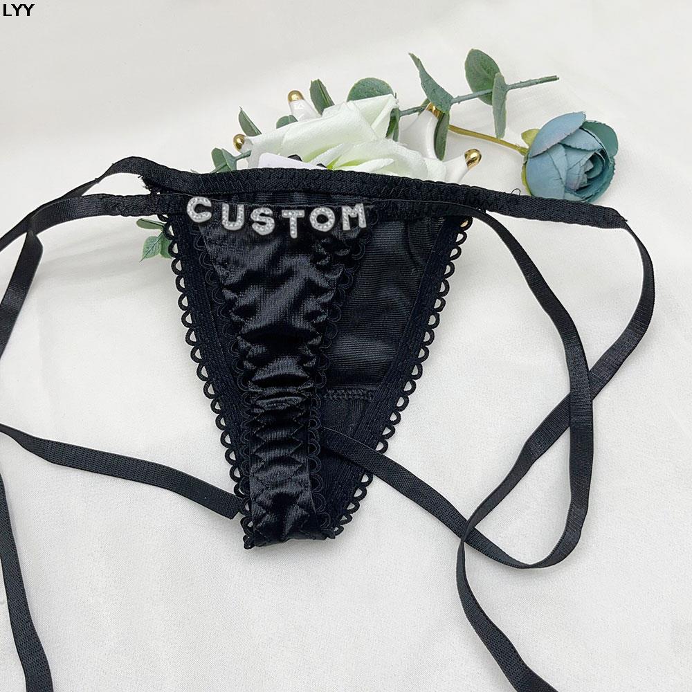 Custom Name Thongs Triangle Br - огляд і ціна Embroidery Underwear