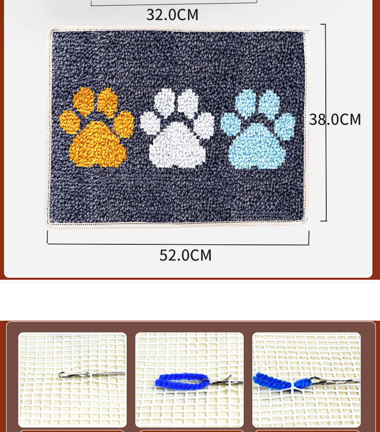 Embroidery Canvas Latch Hook K - огляд і ціна Printed Embroidery Kit
